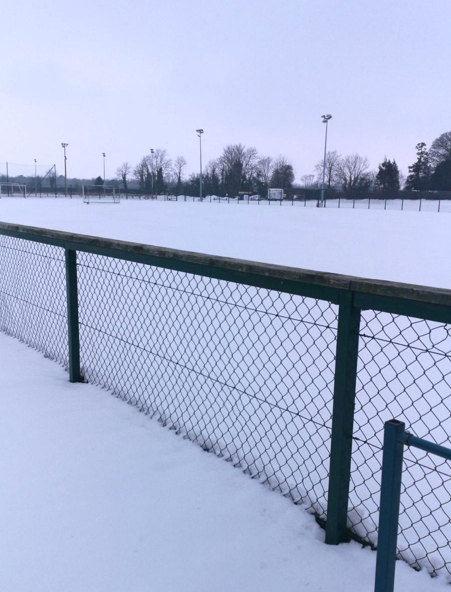 north kildare snowy hockey astro pitch 